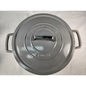 8 Quart Martha Stewart Enamel Cast Iron Dutch Oven With Lid ( Gray )